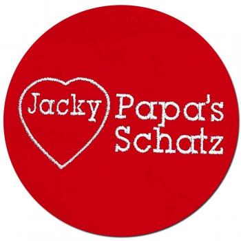 Familienliebe Rot – Besticktes Papa-Schatz-Halstuch