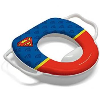 ARDITEX Adaptador WC Infantil Superman, Reductor con Asas 30 x 36 x 6 cm Azul y Rojo