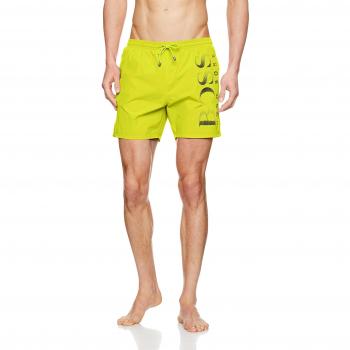 BOSS Hugo Boss Herren Badeshorts Octopus, Gelb, Größe L
