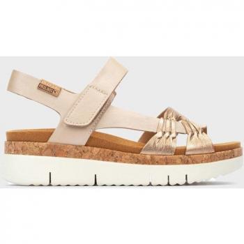 Pikolinos Palma Calfskin Leather Women's Wedge Ankle Strap Sandals