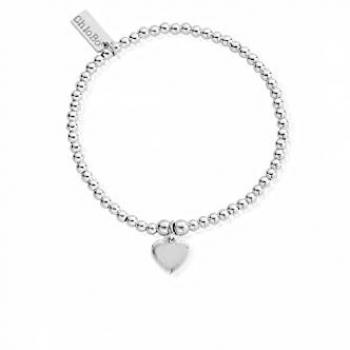 Silver Cute Charm Heart Paw Print Engraving Bracelet
