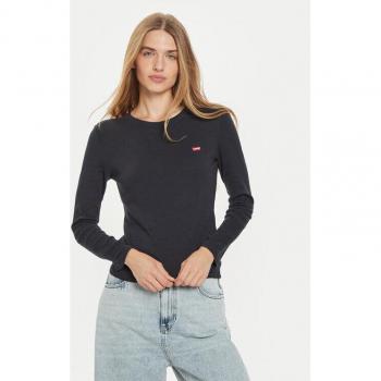 Polo Levi’s Essential Housemark Long Sleeve Tee Bianco