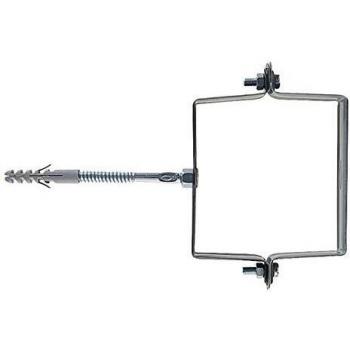 Collare Fermatubi Fischer SCP per Pluviali, Sezione Quadrata, 80 mm