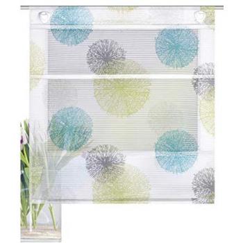 Raffrollo HEINE HOME 130 cm, Ösen, 60 cm, blau (blau-grün)