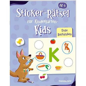 Tessloff, Sticker, Puzzle di adesivi per bambini dell'asilo. Prime lettere