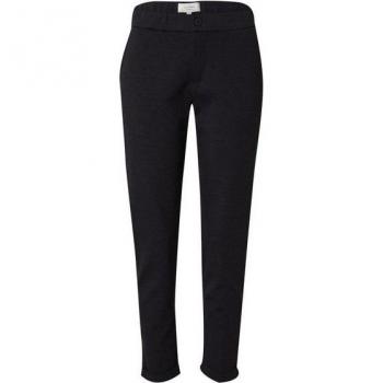 Female Black SlimFit Wide Waist Melange Pants