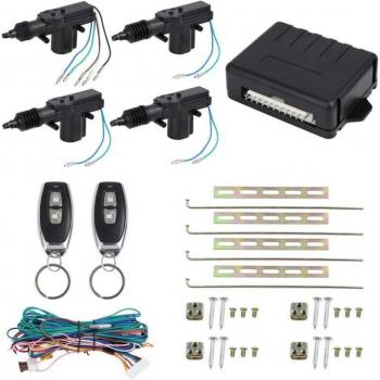 Universal Remote Control Car Lock System with 4 Door Actuators