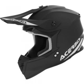 Casco Acerbis Linear Solid Motocross (Negro)