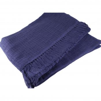 Imabari Miyazaki Eggplant Purple 180×70cm Shawl – Model 2