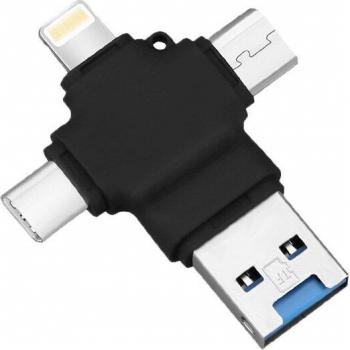 USB 3.0 OTG Type C Memory Card Reader