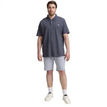 TOM TAILOR Herren Plus Size Shorts, Regular Chino, Baumwolle, blau