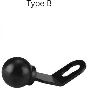 Adaptateur de pince pour rétroviseur de moto avec boule antidérapante de 1 pouce pour Insta360, GoPro, DJI