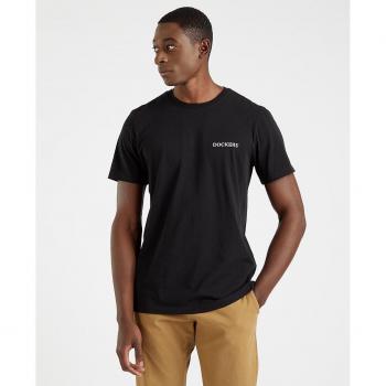Tee Dockers Masculino Negro – Estilo Stencil
