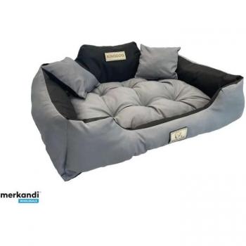 Letto per Animali Domestici KINGDOG 145x115 cm – Grigio Scuro, Impregnato, Su Misura