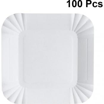 Serviettes plates pour gâteaux – 100 pièces écologiques