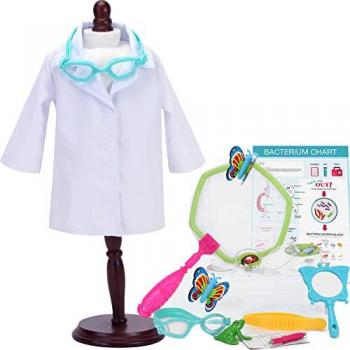 Kit di Scienze per Ragazzi Sophia's by 18 Doll 14 pezzi, Bioragioni Smithsonian, Tutti i Colori