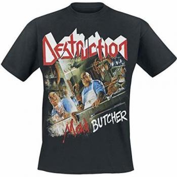 Mad Butcher: Plastic Head Design, Men’s Medium T-Shirt