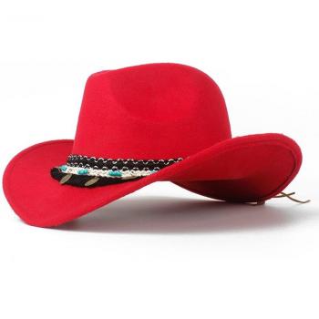 Sombrero jazz negro estilo cowgirl