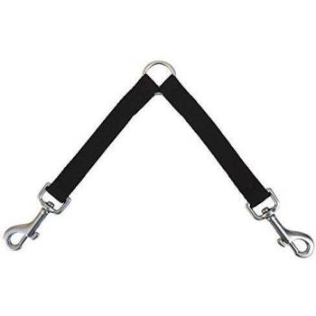 Freedog Doble Correa Nylon Negro 40 cm