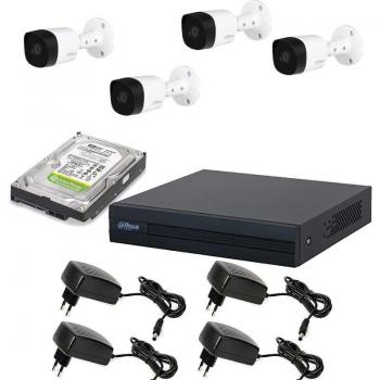 Kit de monitoreo Dahua 4 cámaras 2MP HD con 1TB