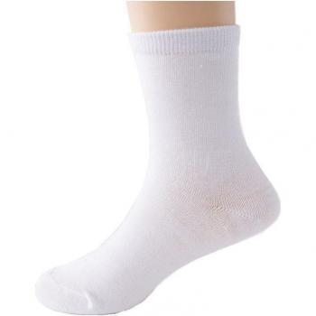 5 Pairs Kids School Socks White