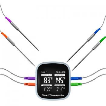 Draadloze Vleesthermometer met 2/4/6 Probes voor Koken