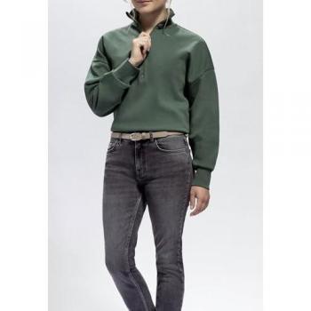 Ceinture classique et décontractée Tamaris pour femmes, en cuir de veau doux, taille 90, beige-gris taupe