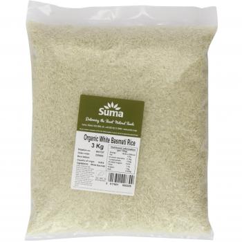 Suma Basmati White Rice Organic 3kg
