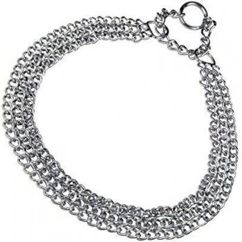 Triple 2 mm Chrome Steel Dog Collar – HS Sprenger (60 cm)