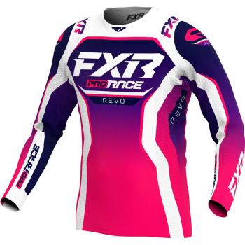 FXR Revo 2025 T-Shirt Motocross Bambino Rosa Porpora