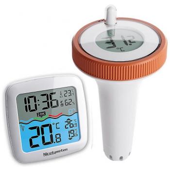 Termómetro de piscina digital 3 canales con conexión inalámbrica Set-Yvan