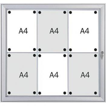 Franken Schaukasten Security Feuerfest für 6x A4 74,1x69,6x2,3 cm