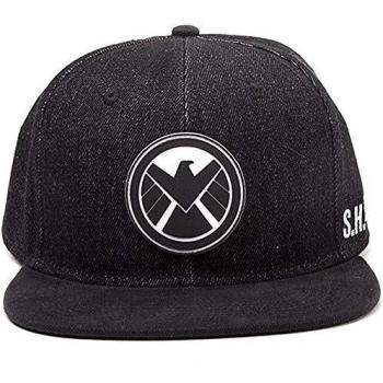 Meroncourt Unisex Marvel Comics Avengers Assemble Shield Logo Baseball Cap, Schwarz