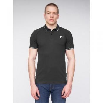 Hentyme Henley Polo – Black