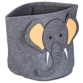 Scatola Giocattoli in Feltro Elefante