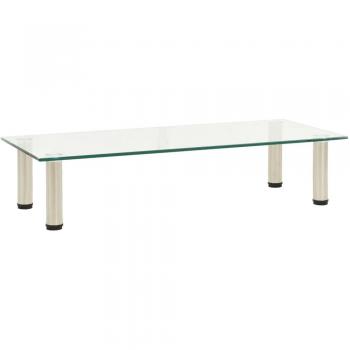 322766 Supporto TV Trasparente 80x35x17 cm Vetro Temperato cod mxl 11956