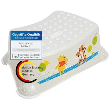 KiNDERWELT Tritthocker Winnie Puuh perlweiß
