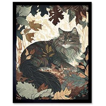 Breezy Bushwood Cat Lounge – Framed 12x16 Poster