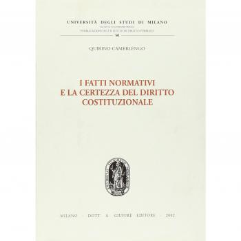 I fatti normativi e la certezza del diritto costituzionale