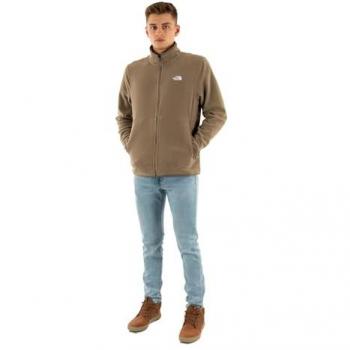 Glacier Fleece Full Zip Marrone Chiaro M – The North Face