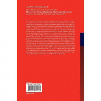 Advances in the Theory and Applications of Non-integer Order Systems