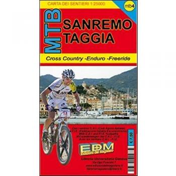 MTB-4 Sanremo. Carte dei sentieri di Liguria per mountain bike MTB VTT
