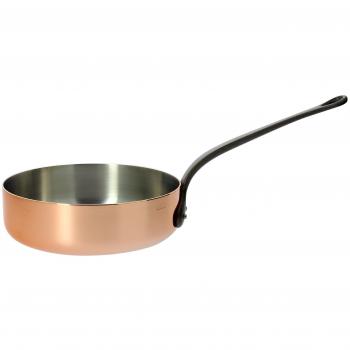 Sauté de cuisine haut de gamme en cuivre et acier inoxydable 24 cm
