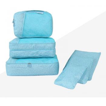 6-teiliges wasserdichtes Oxford Reise-Organizer-Set für Gepäck und Kosmetik