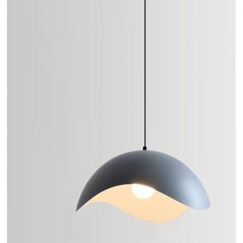 Sospensione lampadario industriale vintage 35 cm in metallo grigio