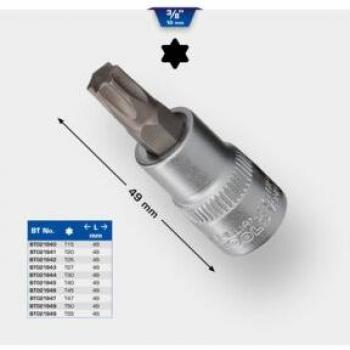 Clé à douille Torx 3/8' T20