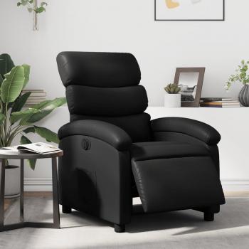 VidaXL Relaxsessel elektrisch Kunstleder schwarz