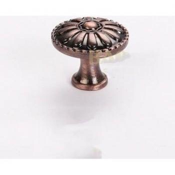 Hardware decorativo de bronce para armarios