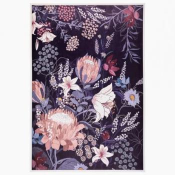 Poster encadré Fleurs de Nuit 60 x 90 cm