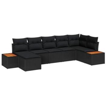 Set de Sofás de Jardín 2 Plazas con Cajón Oculto